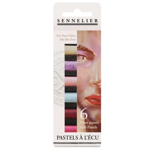 Sennelier "ECU" mit 6x 1/2 Softpastellen | "Helle Haut"